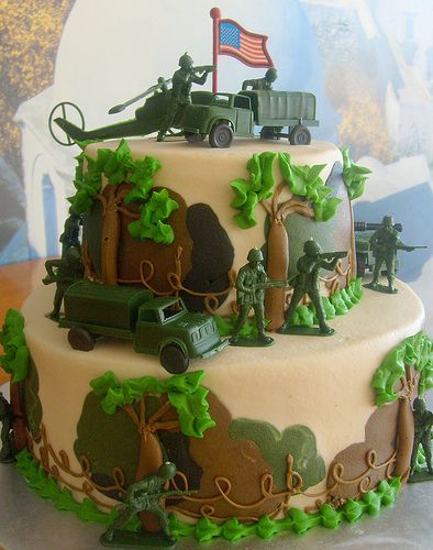 Decoración militar para cumpleaños
