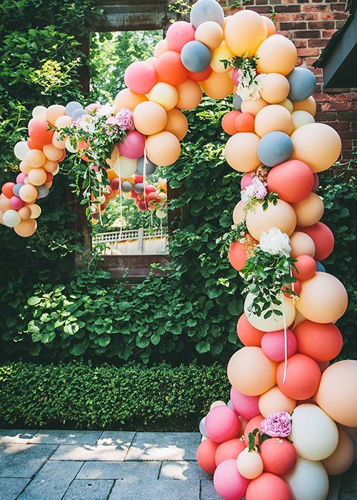 balloon arch for the entry of a ays nina (4)