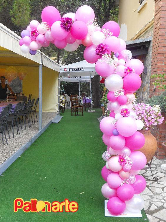 balloon arch for the entry of a ays nina (5)