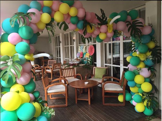 balloon arch for the entry of a ays nina (6)