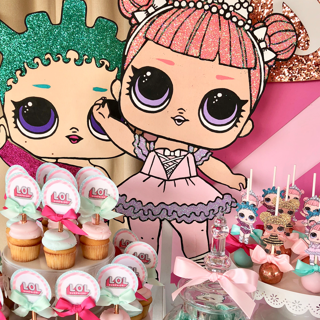 dessert table for party girl dolls theme lol (3)