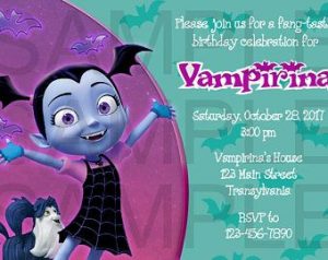 invitaciones de vampirina