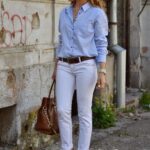 Ideas de outfits con pantalones blancos rectos