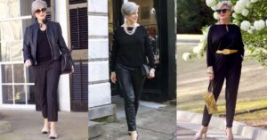 Outfits con color negro para mujeres de 40 años o más