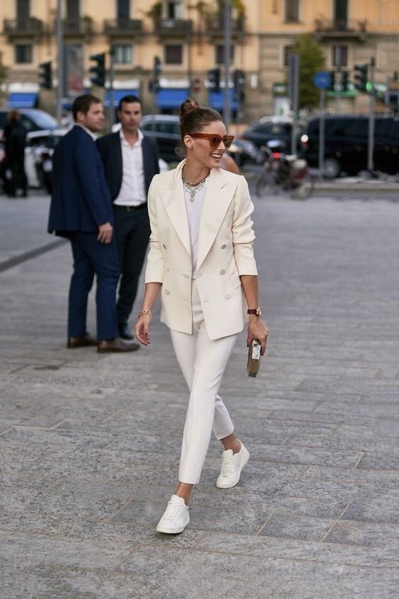 Looks casuales color blanco