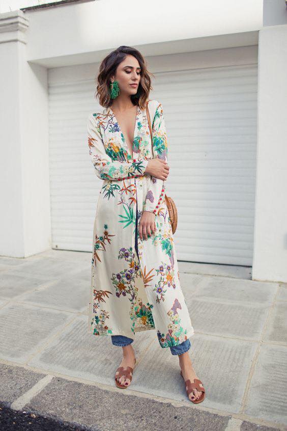 Ideas de outfits para llevar kimonos