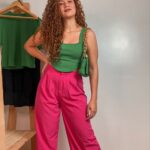 Outfits verde con rosa
