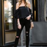 Tops de moda con jeans negros