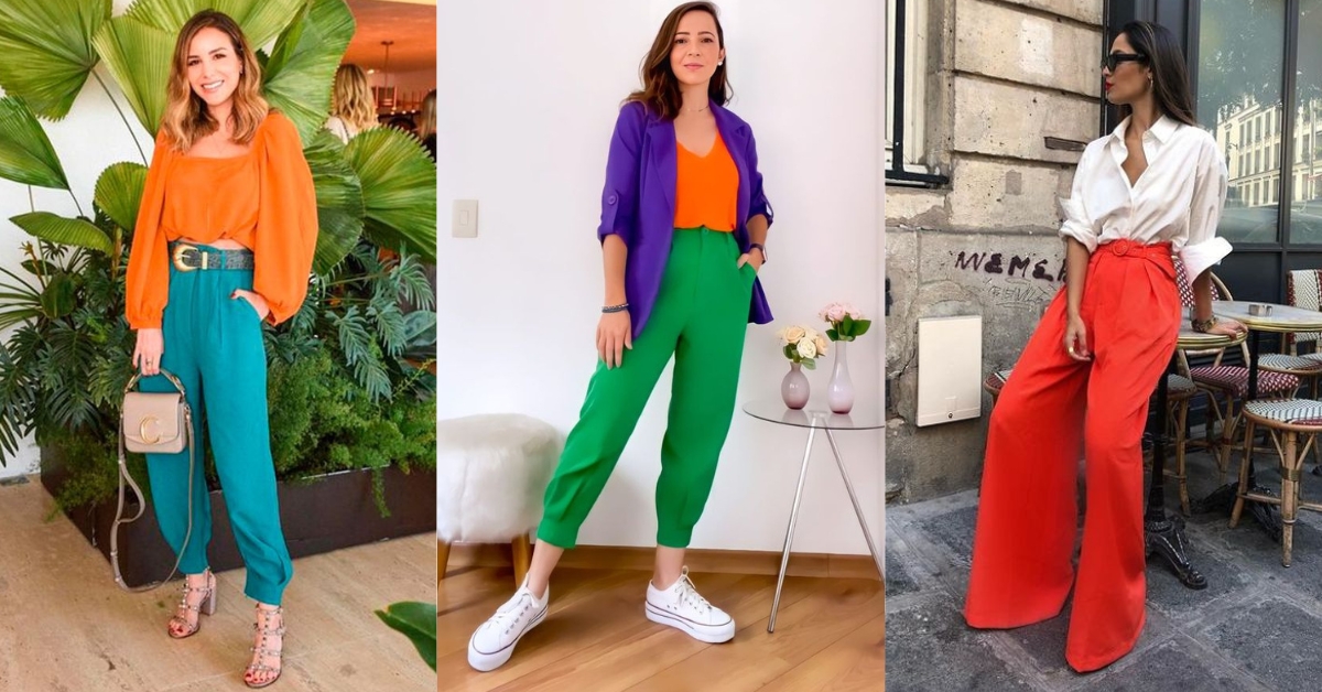 Como combinar pantalones de color esta temporada de calor