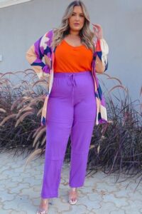Outfits coloridos plus size