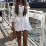 Clásicos vestidos cortos color blanco