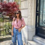 Outfits con wide leg jeans