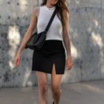 Outfits con faldas cortas color negro para verano