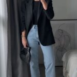 Outfits semi formales con jeans y blazer