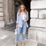 Outfits semi formales con jeans y blazer