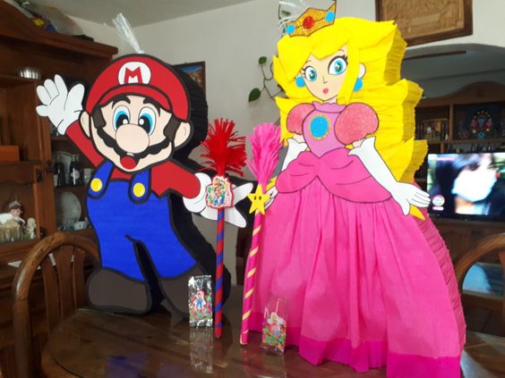 ideas para fiesta de Mario Bros y Princesa Peach